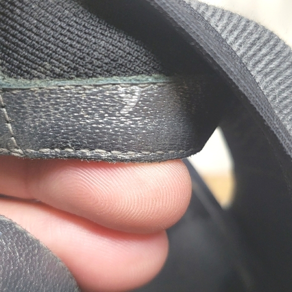 Stuart Weitzman Glover Stretch Wedge Sandal, Gray Denim 9 - Picture 13 of 14